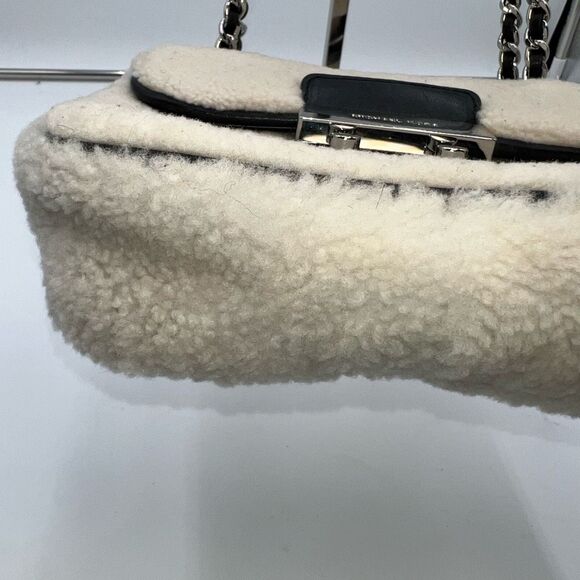 Michael Kors Sloan Shearling Small Chain Shoulder Bag - Picture 5 of 13